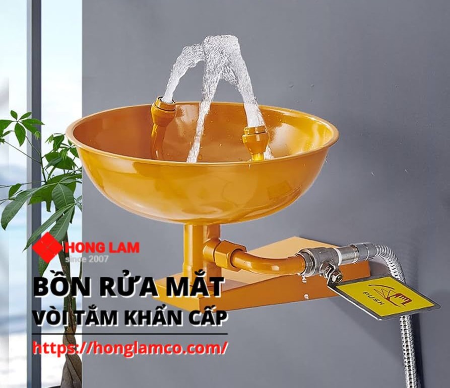 Mua bồn rửa mắt khẩn cấp gắn tường ở Tphcm và Bình Dương