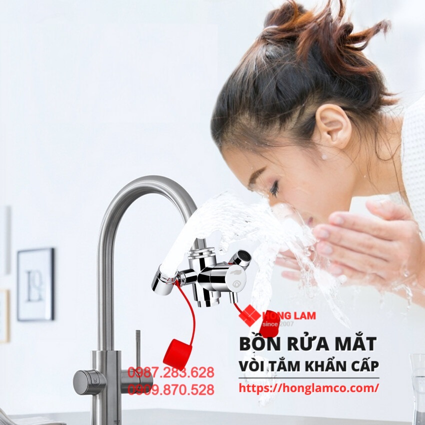 Tại gia đình có cần sử dụng vòi rửa mắt cấp cứu hay không?