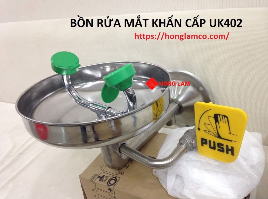 Bồn rửa mắt khẩn cấp UK402 chính hãng tại Hồng Lam