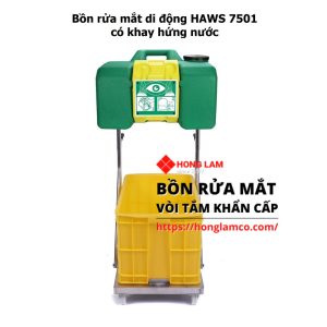 Bồn Rửa Mắt Di Động Haws 7501 có khay hứng nước