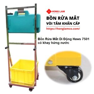 Bồn Rửa Mắt Di Động Haws 7501 có khay hứng nước