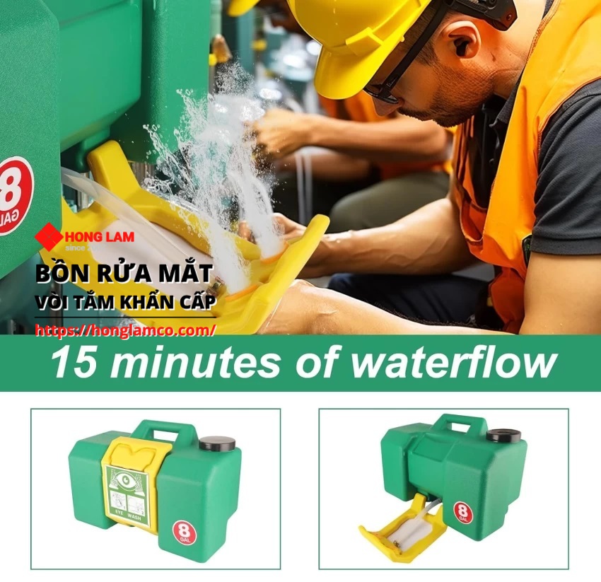 Bồn rửa mắt khẩn cấp di động là gì?