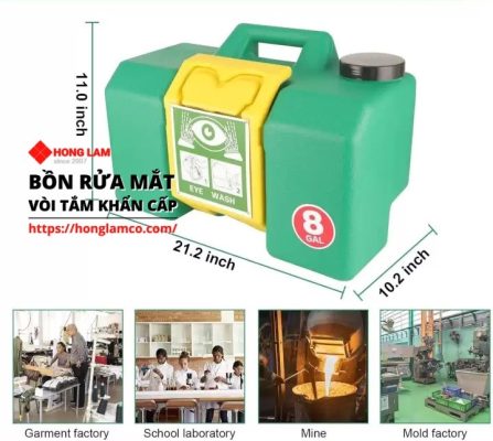 Bồn Rửa Mắt Khẩn Cấp Di Động Dùng Trong Môi Trường Nào?