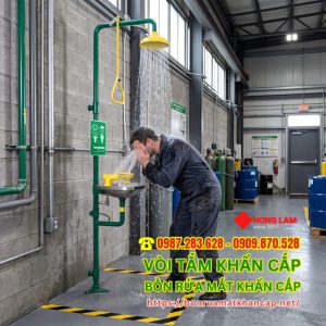 Bồn rửa mắt khẩn cấp Speakman SE603 - Thiết bị tắm và rửa mắt kết hợp