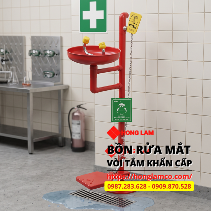 Bồn rửa mắt khẩn cấp UK305B