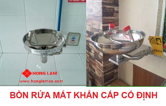 Bồn Rửa Mắt Khẩn Cấp Gắn Tường
