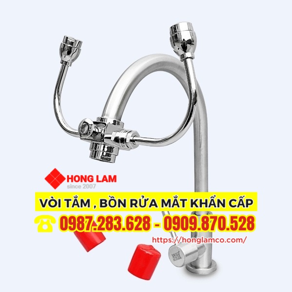Tư vấn ngay Vòi Rửa Mắt Kết Hợp Rửa Tay Khẩn Cấp UK0711A tại Hồng Lam