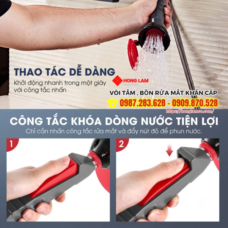 Vòi rửa mắt khẩn cấp UK755K