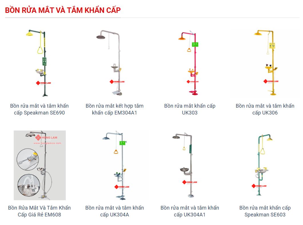 Cây Rửa Mắt Và Tắm Khẩn Cấp Kết Hợp