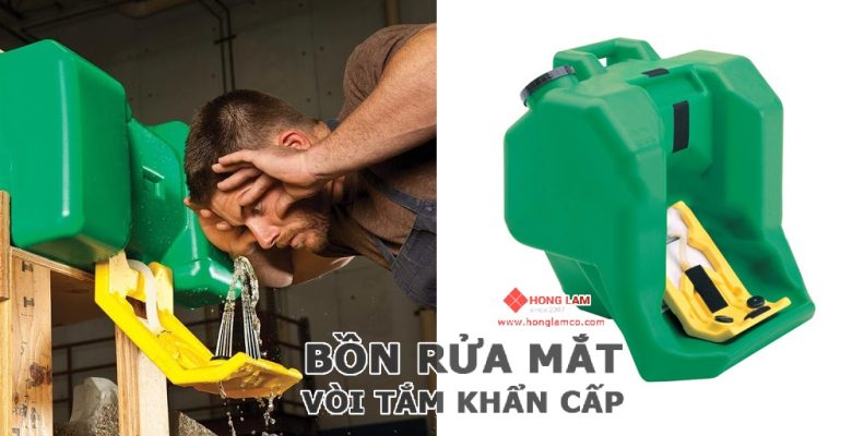Máy rửa mắt di động được sử dụng trong trường hợp nào?