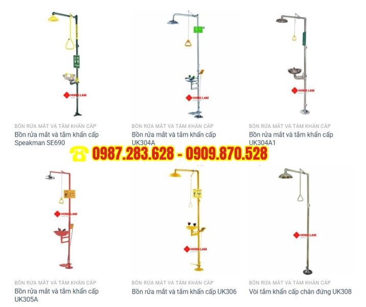 Hồng Lam làm đơn vị cung cấp vòi tắm khẩn cấp UK304A