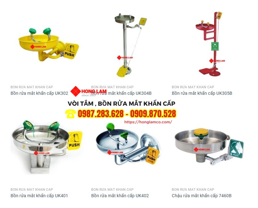 Hồng Lam – Đơn vị cung cấp và lắp đặt bồn rửa mắt bệnh viện uy tín