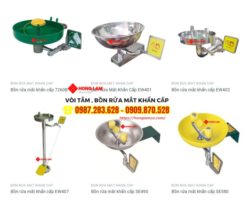 Hồng Lam – Đơn vị cung cấp và lắp đặt bồn rửa mắt bệnh viện uy tín