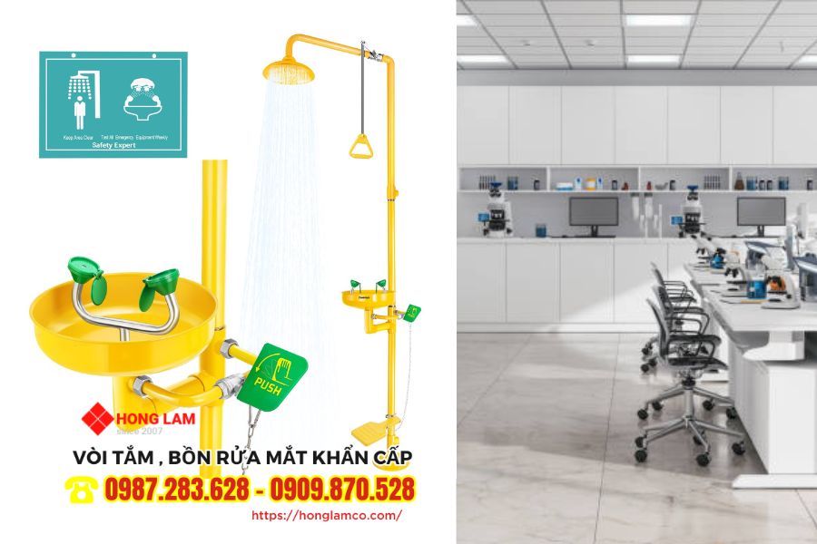 Lắp đặt bồn rửa mắt bệnh viện nên chọn loại nào phù hợp?