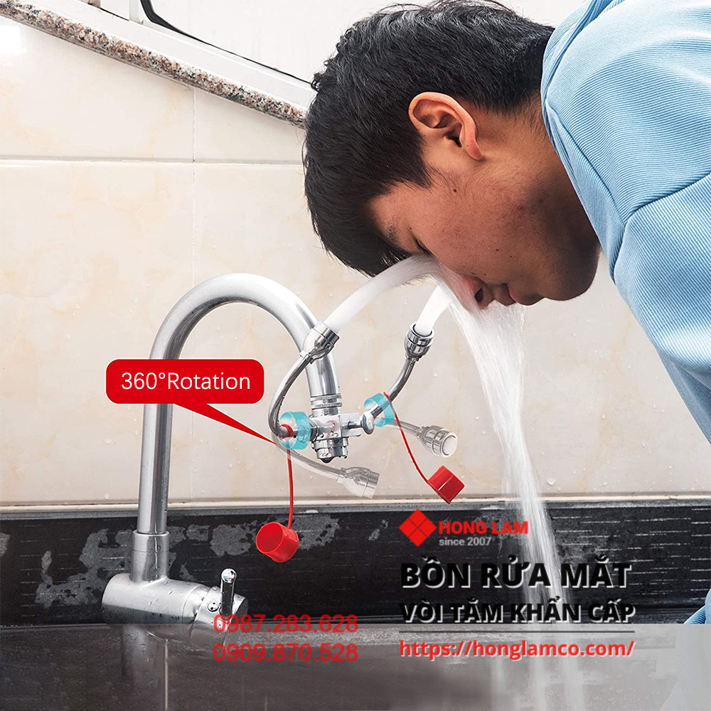 Vòi rửa mắt khẩn cấp giá bao nhiêu? Các yếu tố quyết định chi phí
