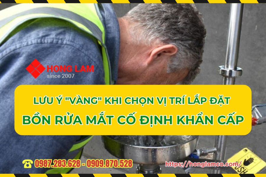Những Lưu Ý “Vàng” Khi Chọn Vị Trí Lắp Đặt Bồn Rửa Mắt Cố Định Khẩn Cấp