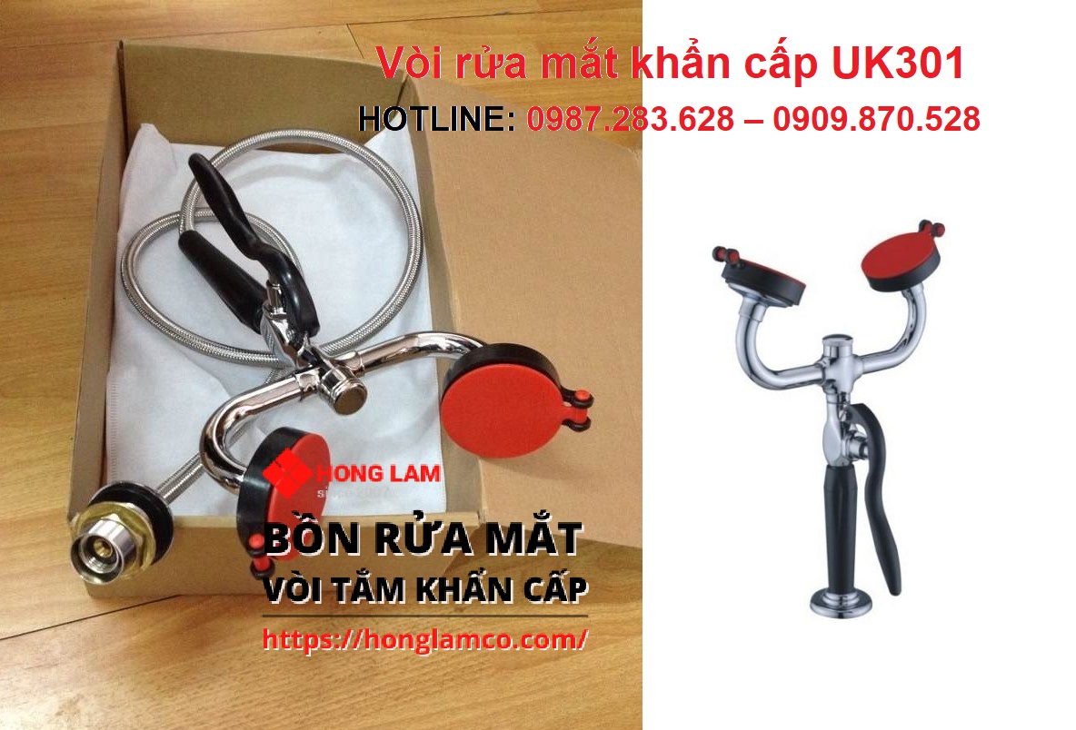 Vòi xịt rửa mắt khẩn cấp là gì uk301